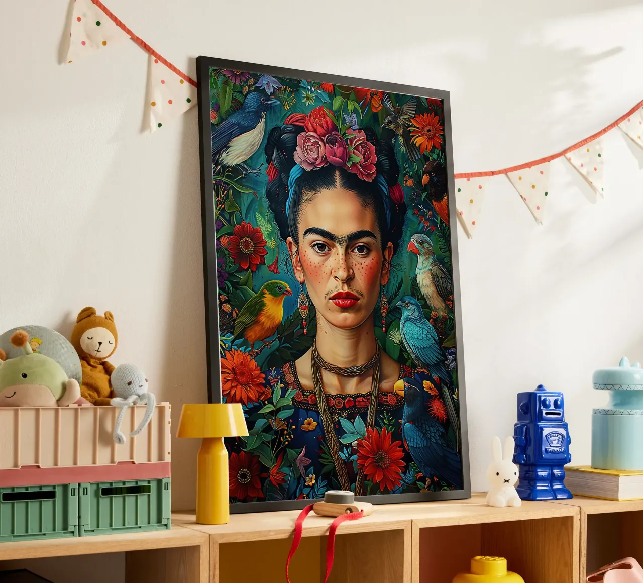 Frida Kahlo "Strength in Silence" carta hahnemühle da Fantasias Florales