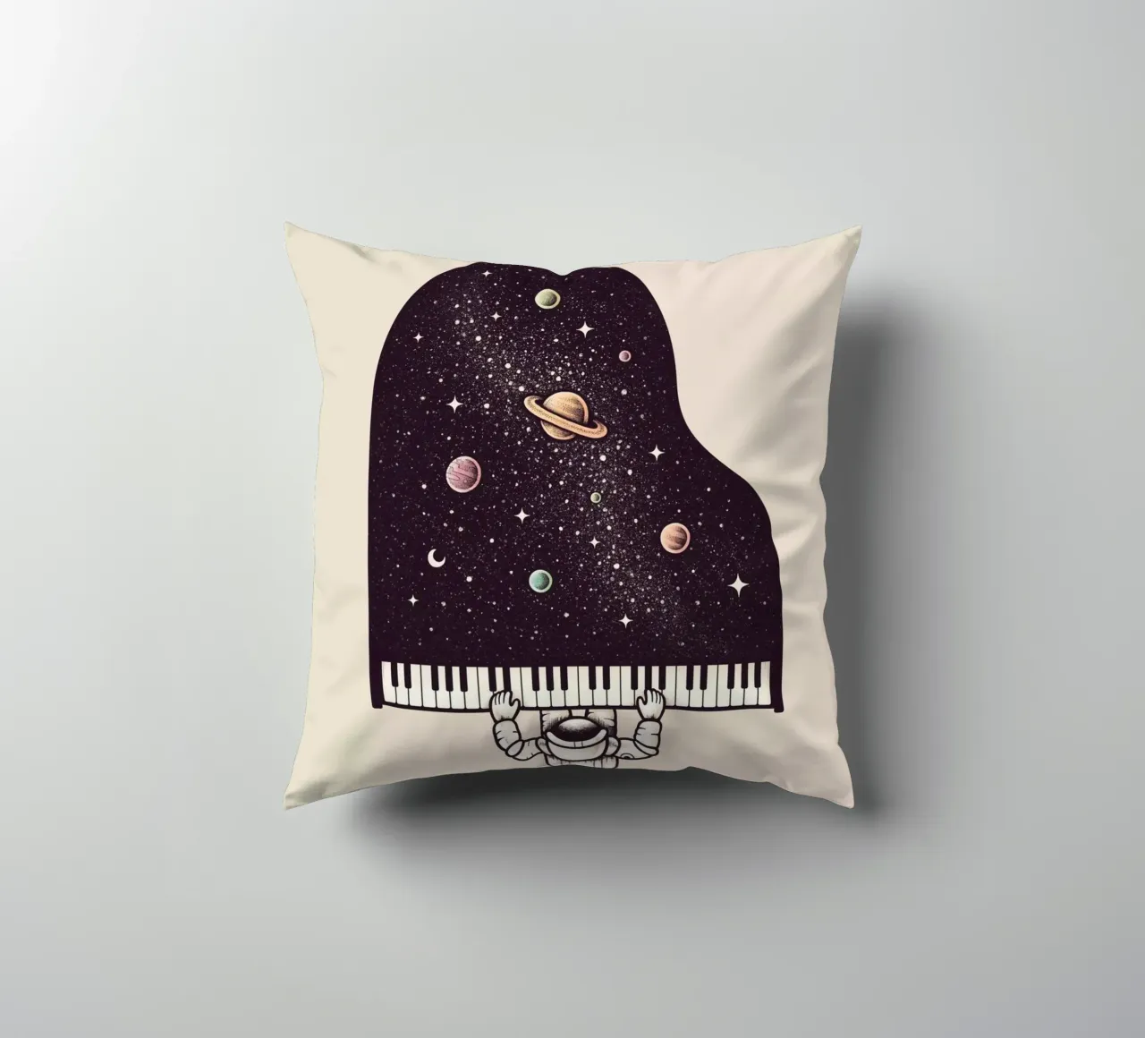 Enkel Dika - Cosmic Melody cuscino da The Artcircle