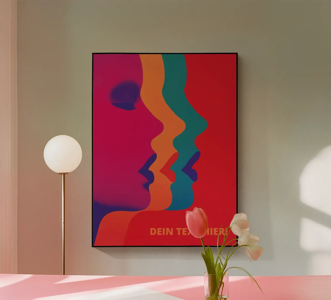 Bacio-bacio-bacio | Triplo amore plexiglass da Autofocus