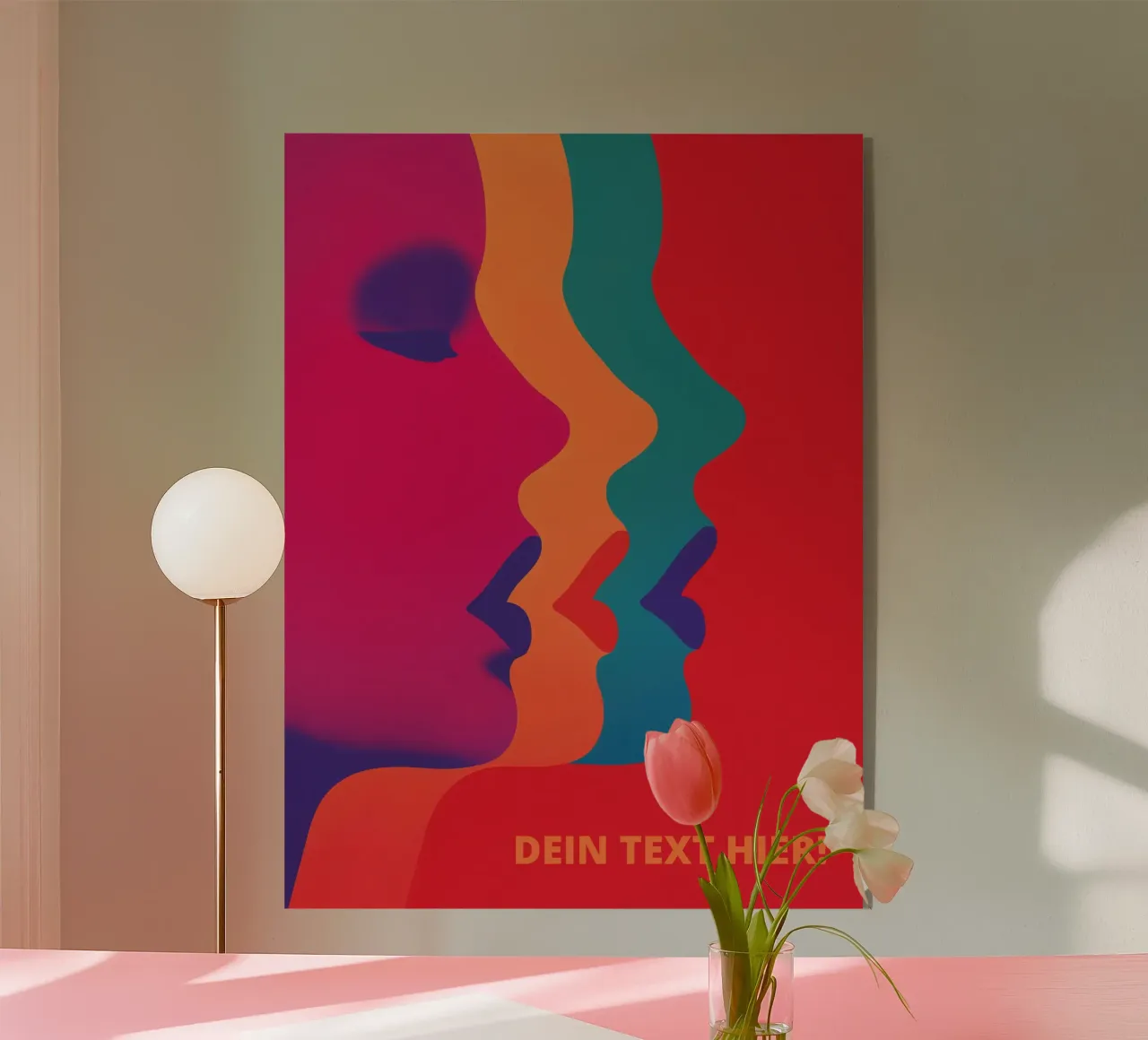 Bacio-bacio-bacio | Triplo amore plexiglass da Autofocus