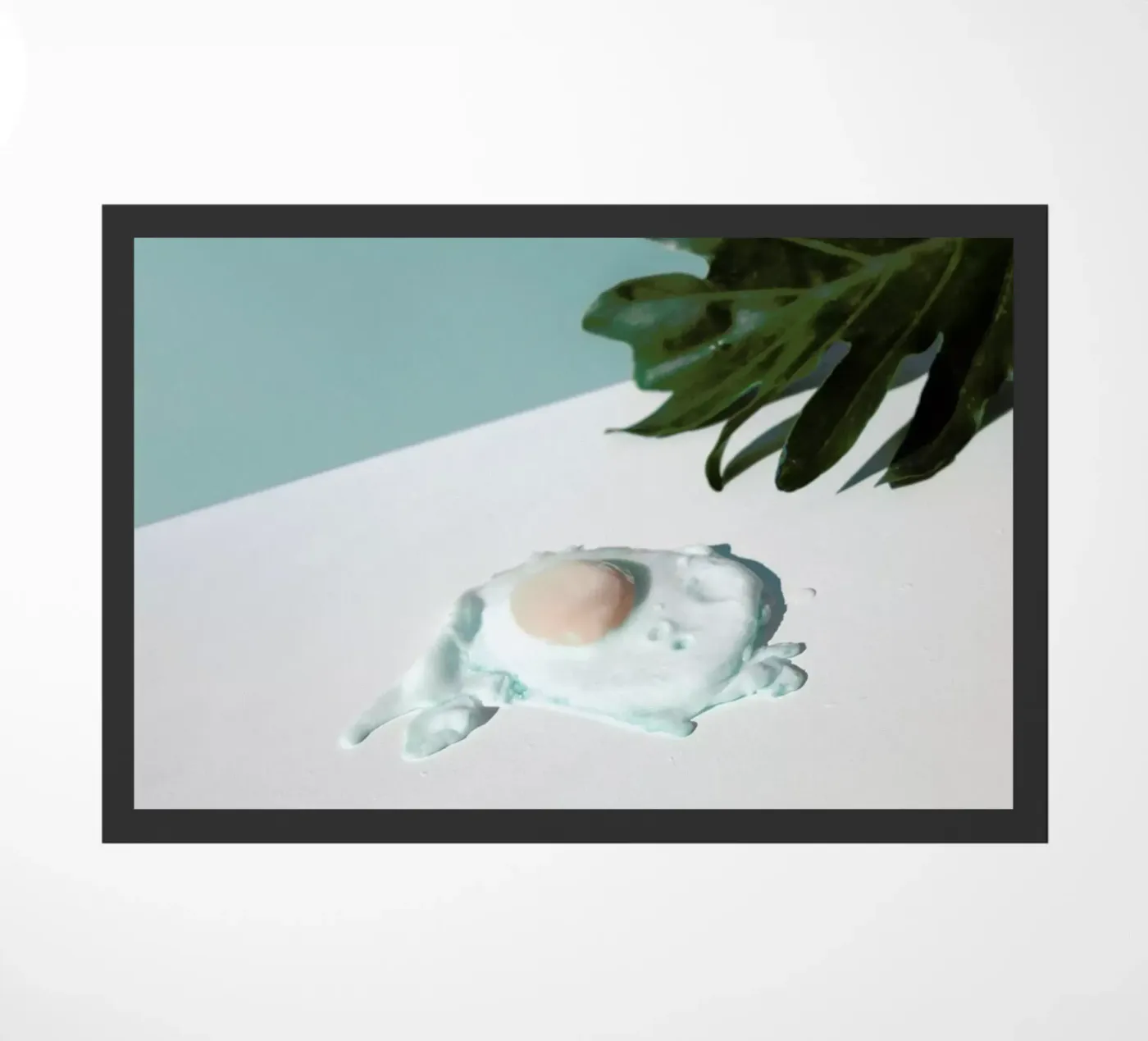 Eggs Are Blue doormat by George Griefy