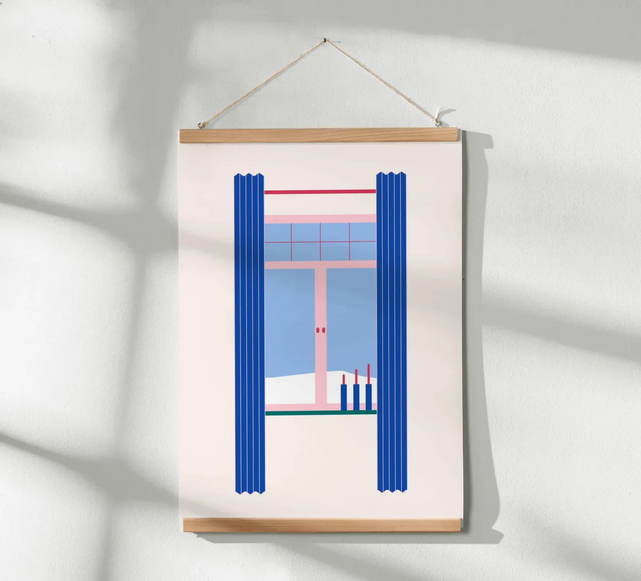 Fenster Blau Poster von janamossmann