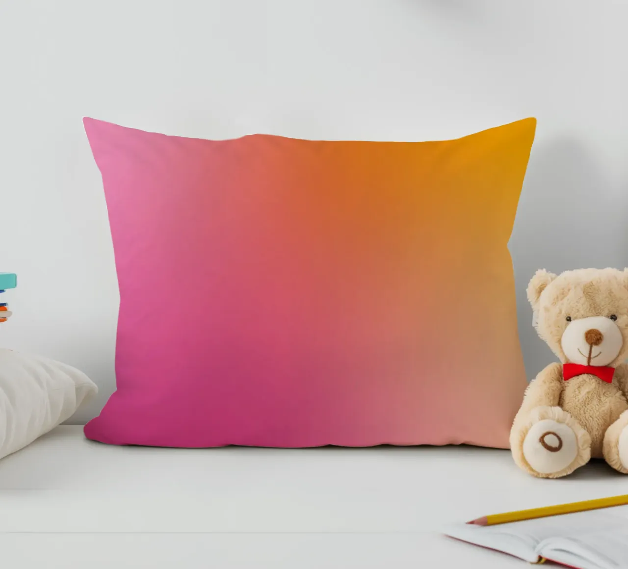 Gradiente rosa-arancio cuscino da Katja Stehle Design