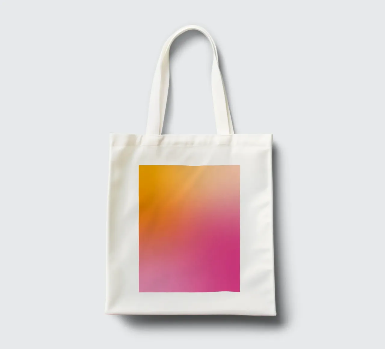 Gradiente rosa-arancio borsa in juta da Katja Stehle Design