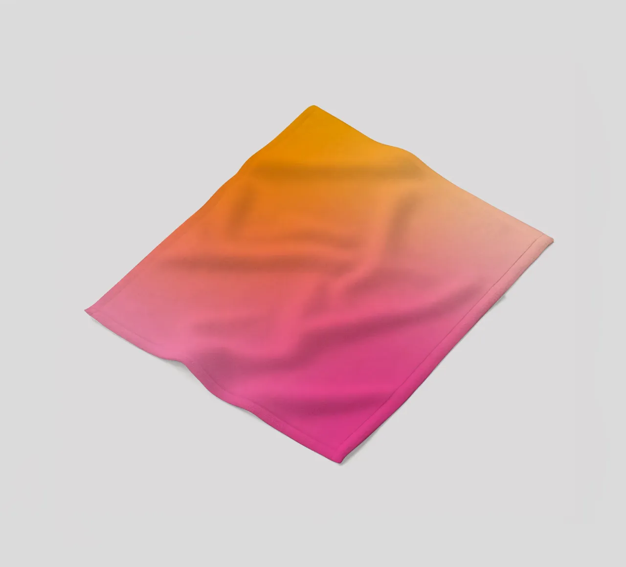 Gradiente rosa-arancio coperta in pile da Katja Stehle Design