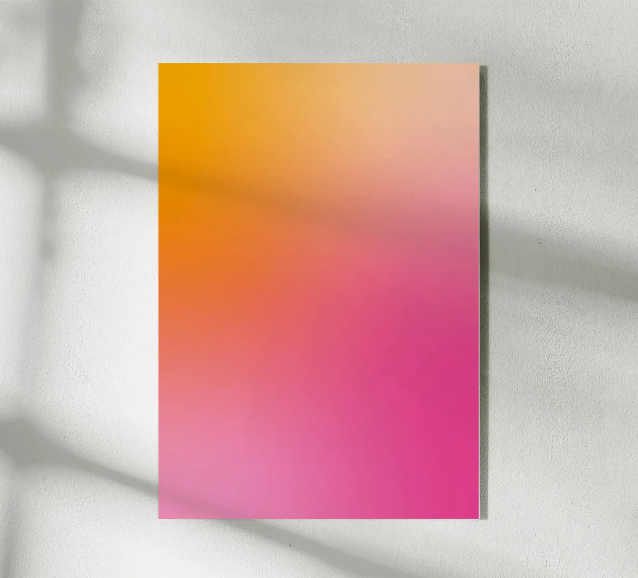 Gradiente rosa-arancio plexiglass da Katja Stehle Design