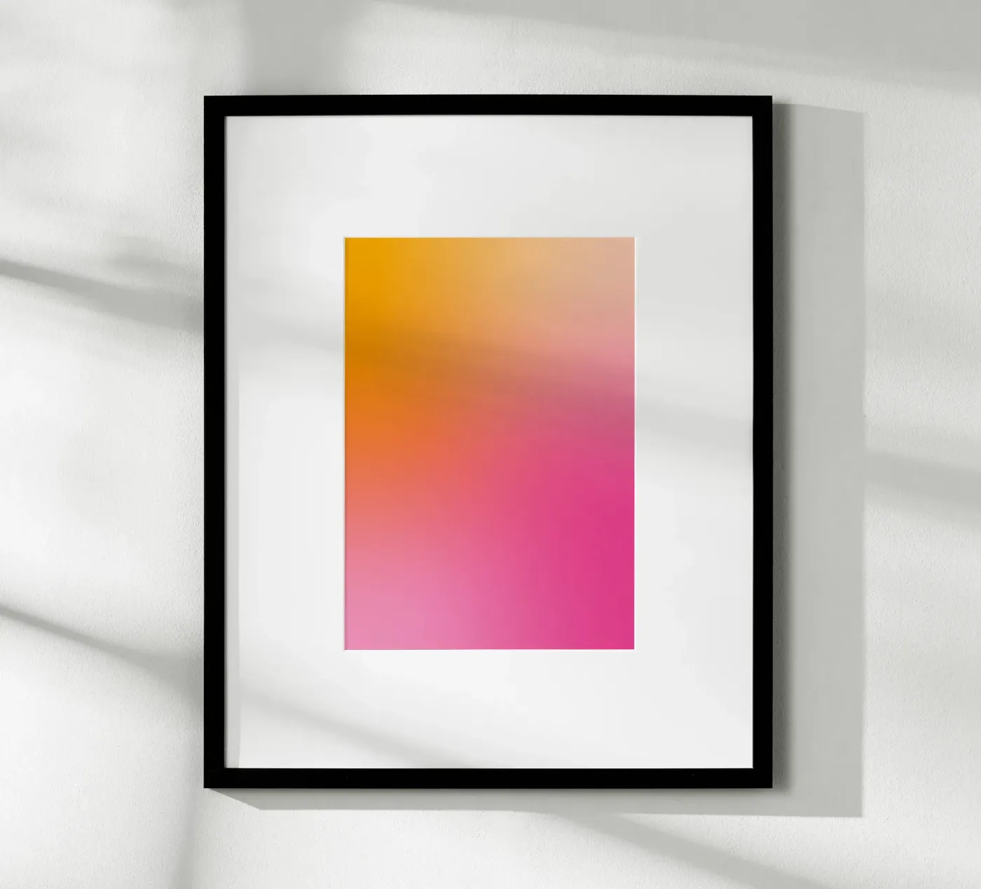 Gradiente rosa-arancio poster da Katja Stehle Design