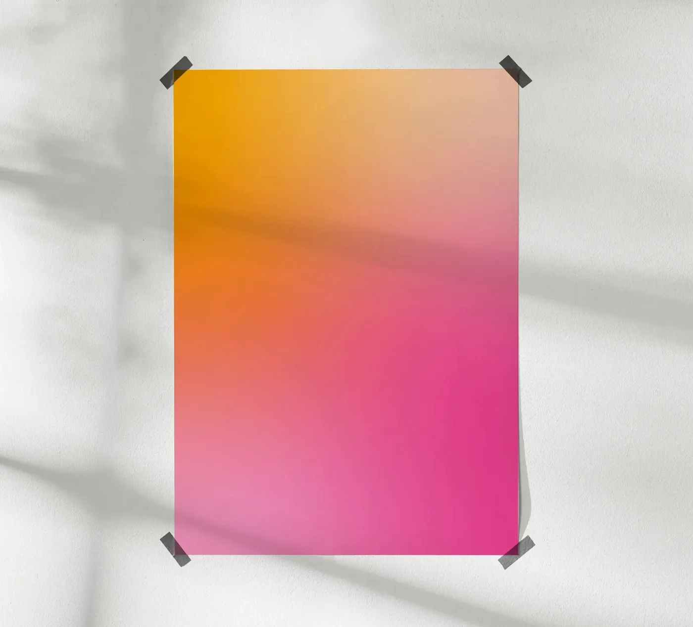 Gradiente rosa-arancio poster da Katja Stehle Design