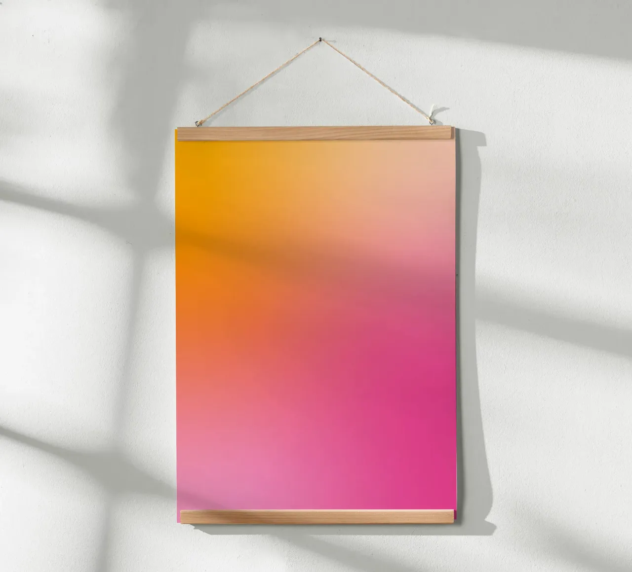 Gradiente rosa-arancio carta hahnemühle da Katja Stehle Design