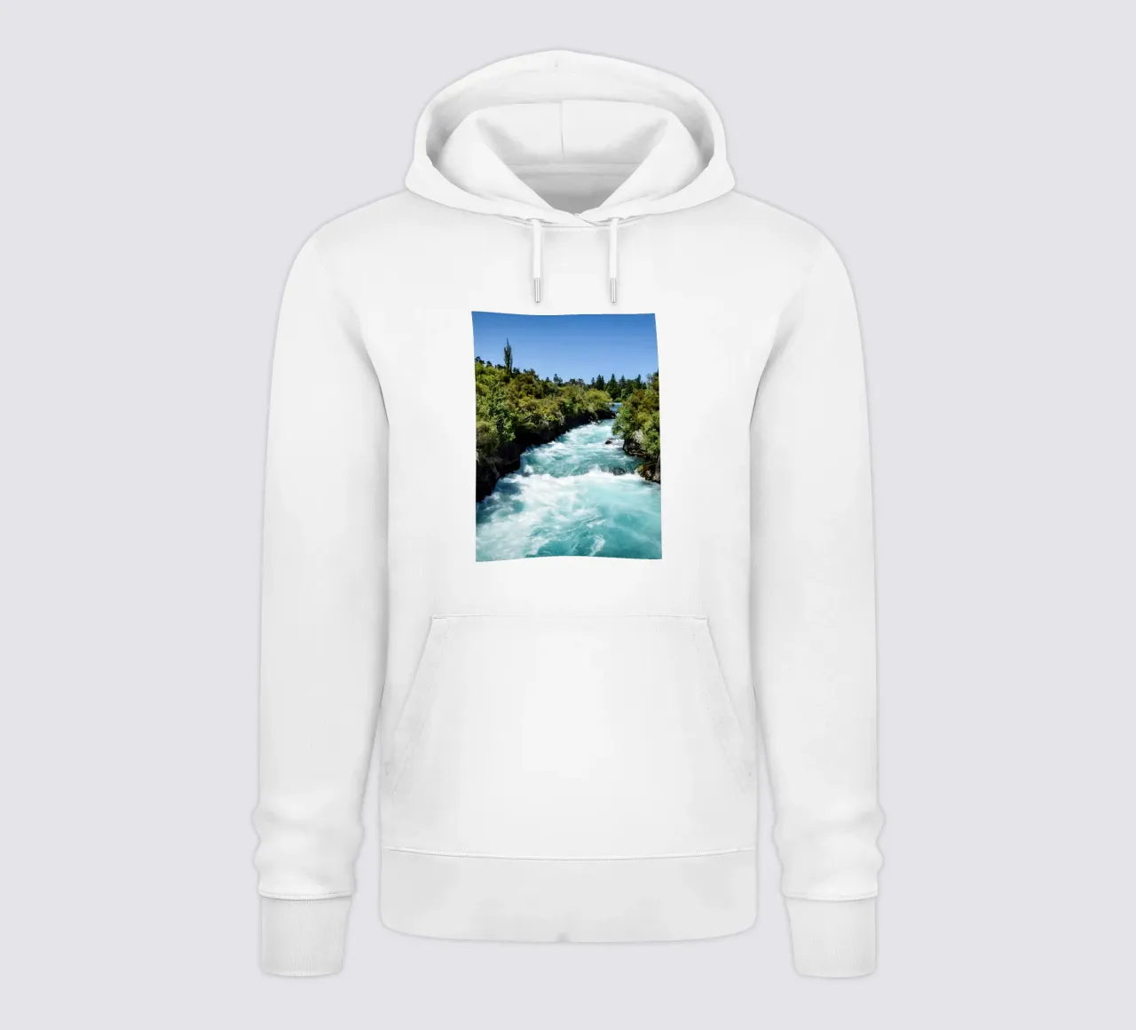 Fiume Turquoise Rapids felpa con cappuccio da The art seasons