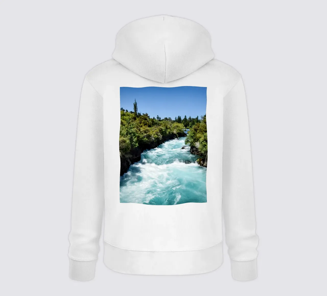 Fiume Turquoise Rapids felpa con cappuccio da The art seasons