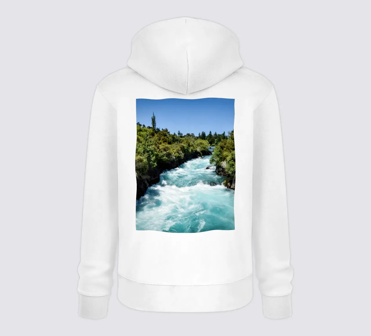 Fiume Turquoise Rapids felpa con cappuccio da The art seasons