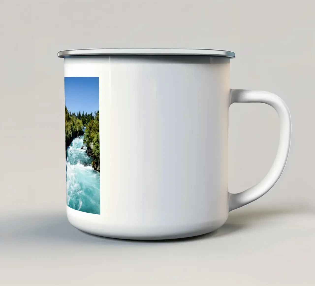 Fiume Turquoise Rapids tazza in smalto da The art seasons