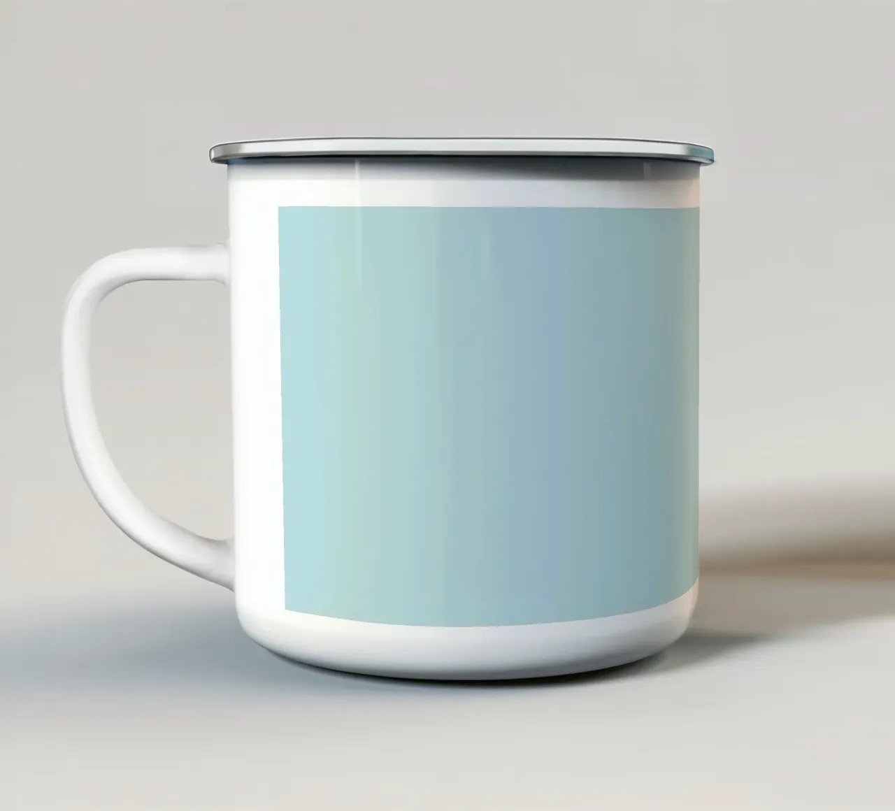 Un'illustrazione digitale di un inseparabile dal muso di pesca tazza in smalto da Bwiser