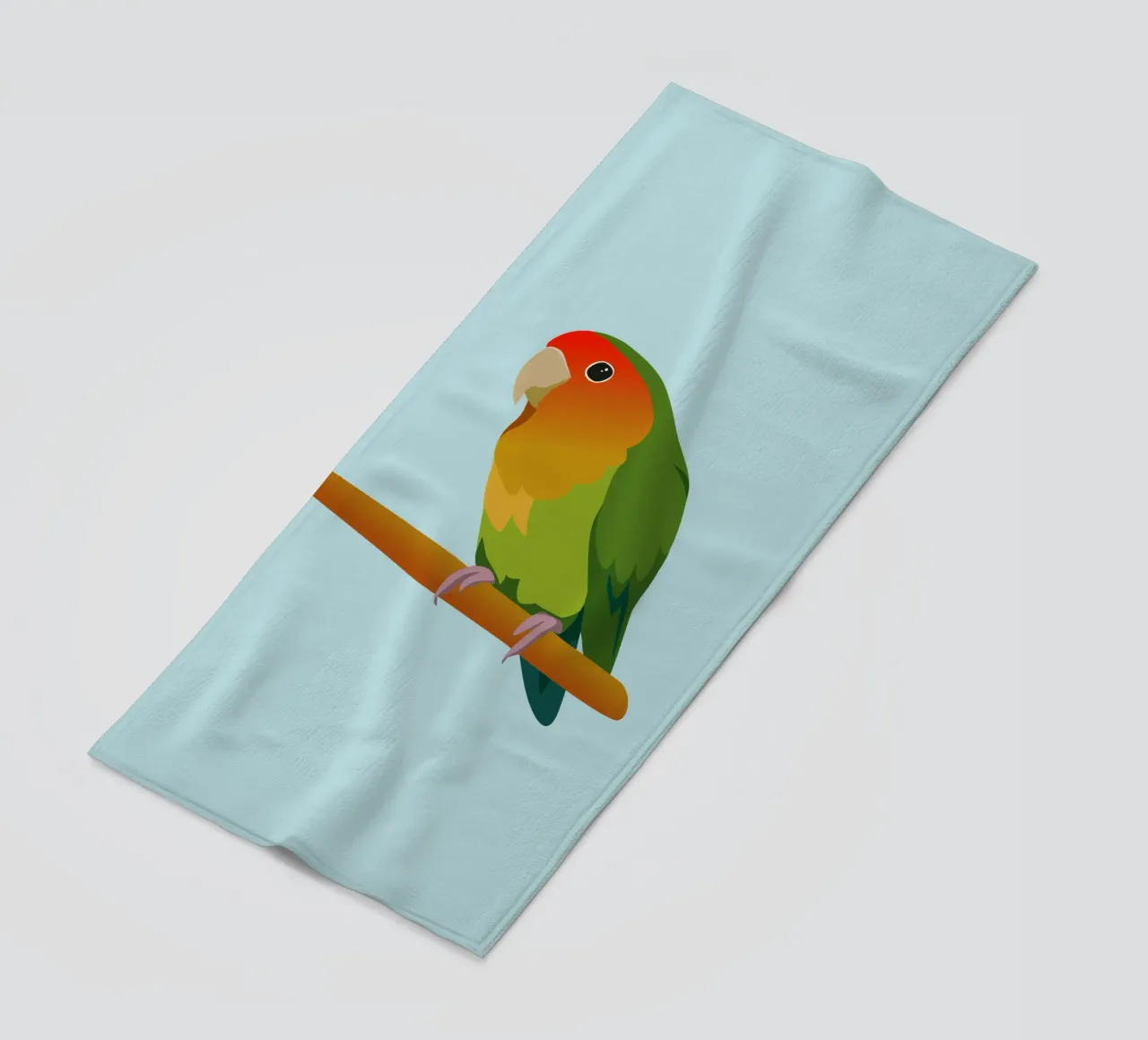 Un'illustrazione digitale di un inseparabile dal muso di pesca telo mare da Bwiser