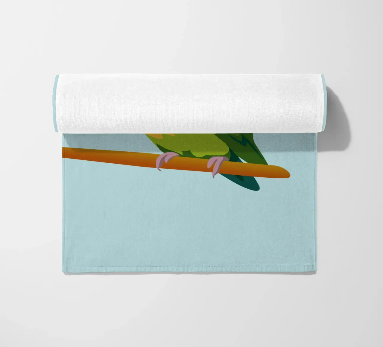 Un'illustrazione digitale di un inseparabile dal muso di pesca telo mare da Bwiser