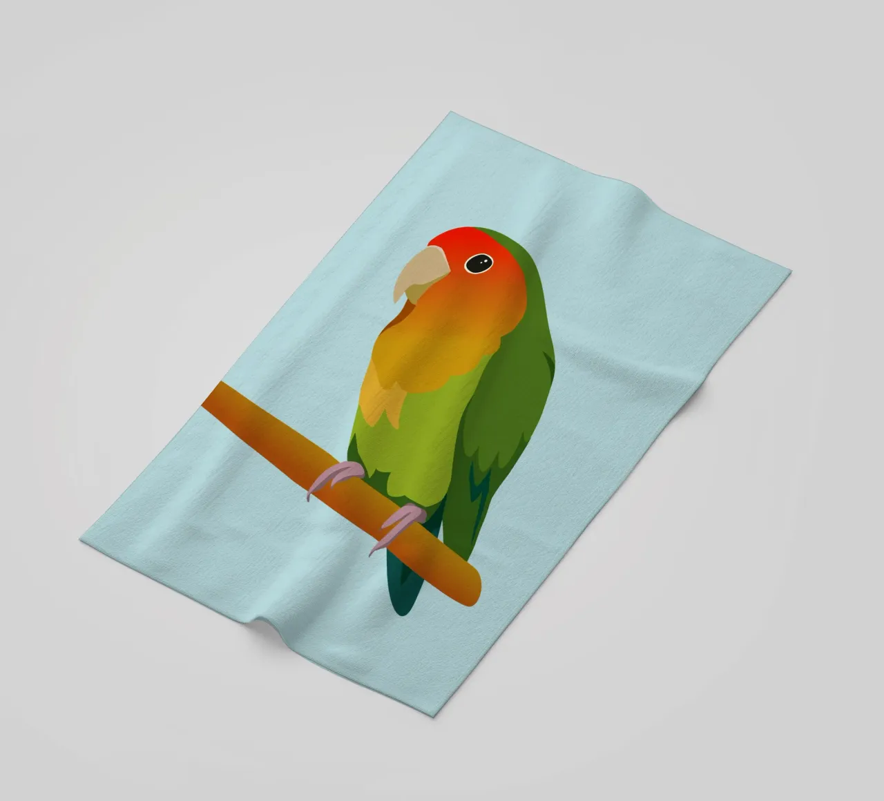 Un'illustrazione digitale di un inseparabile dal muso di pesca telo mare da Bwiser