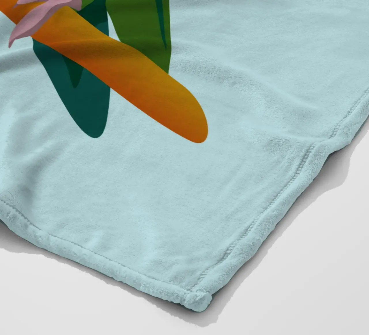 Un'illustrazione digitale di un inseparabile dal muso di pesca coperta in pile da Bwiser