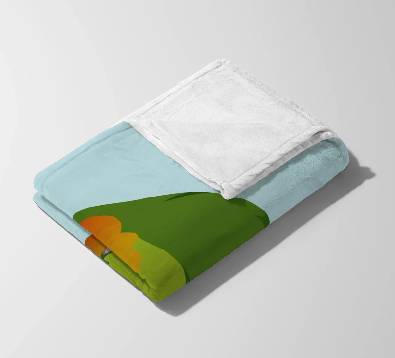 Un'illustrazione digitale di un inseparabile dal muso di pesca coperta in pile da Bwiser