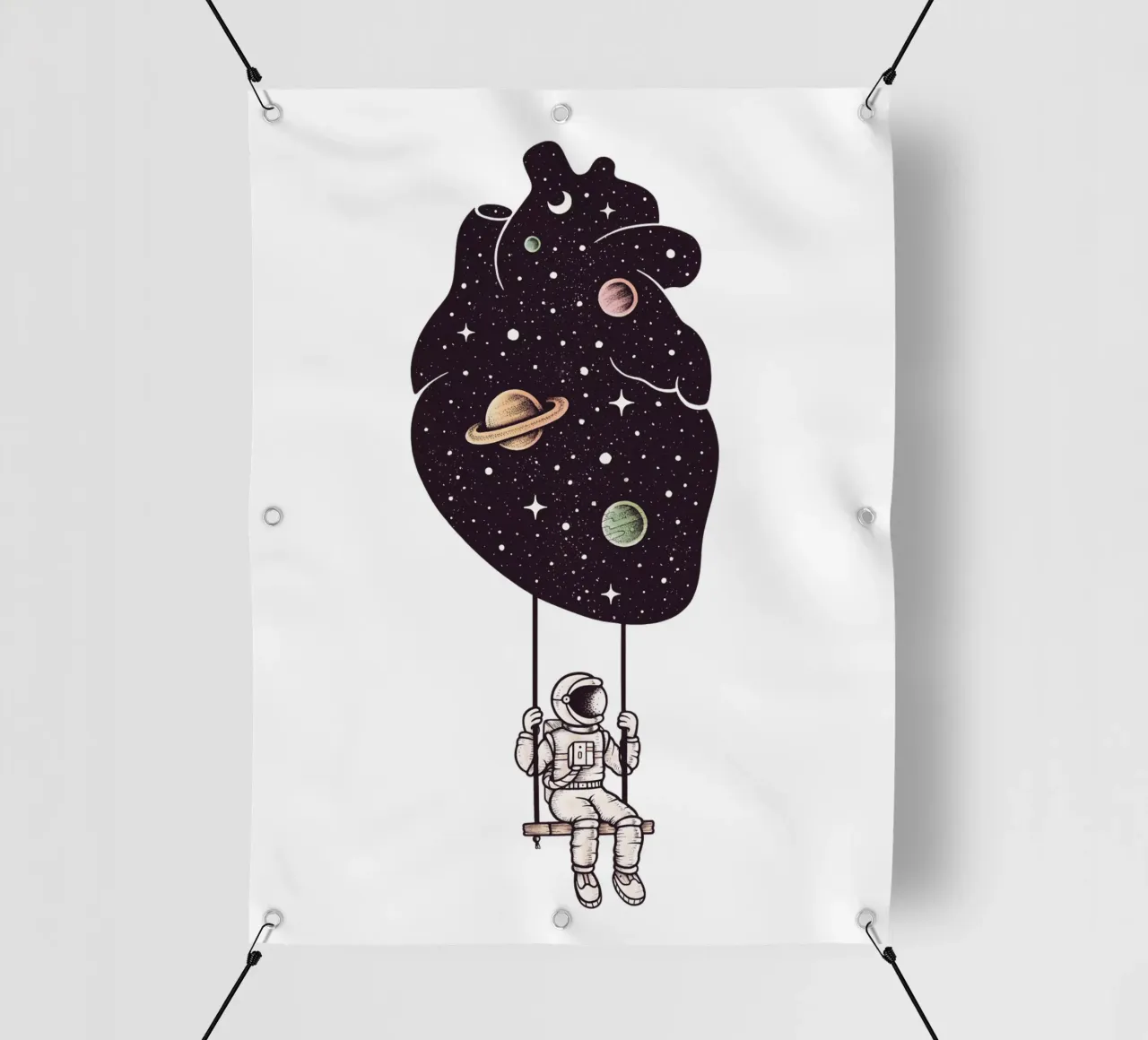 Enkel Dika - Heart full of Stars telo in pvc da The Artcircle