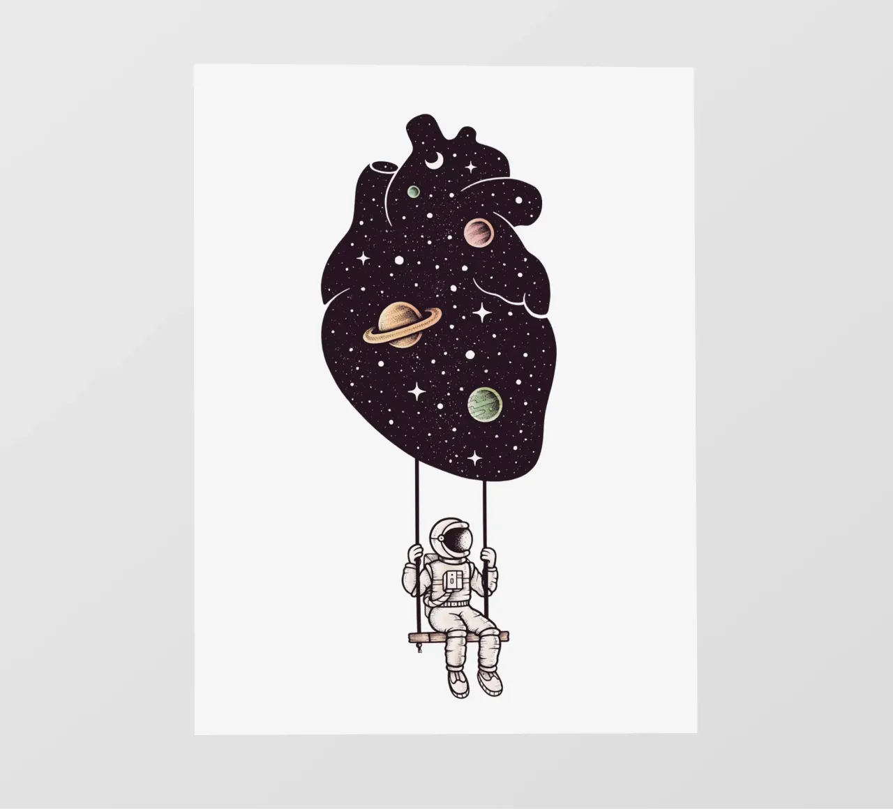 Enkel Dika - Heart full of Stars telo in pvc da The Artcircle