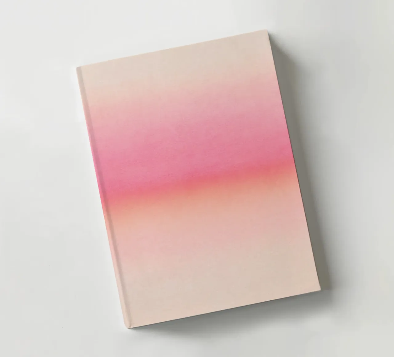 Minimal Abstract, Soft Pink Horizon notebook by AbstractCherryPrint
