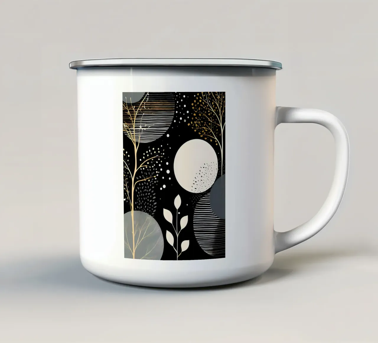 Foresta dorata tazza in smalto da Artistic-shop