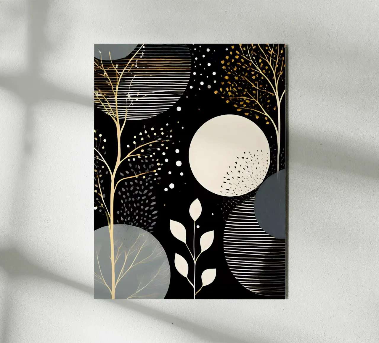Foresta dorata alluminio dibond da Artistic-shop