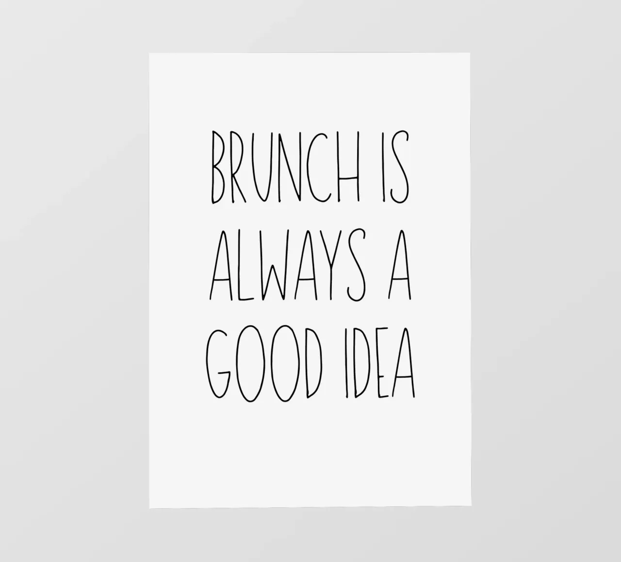 Brunch is always a good idea telo in pvc da Quotes on walls