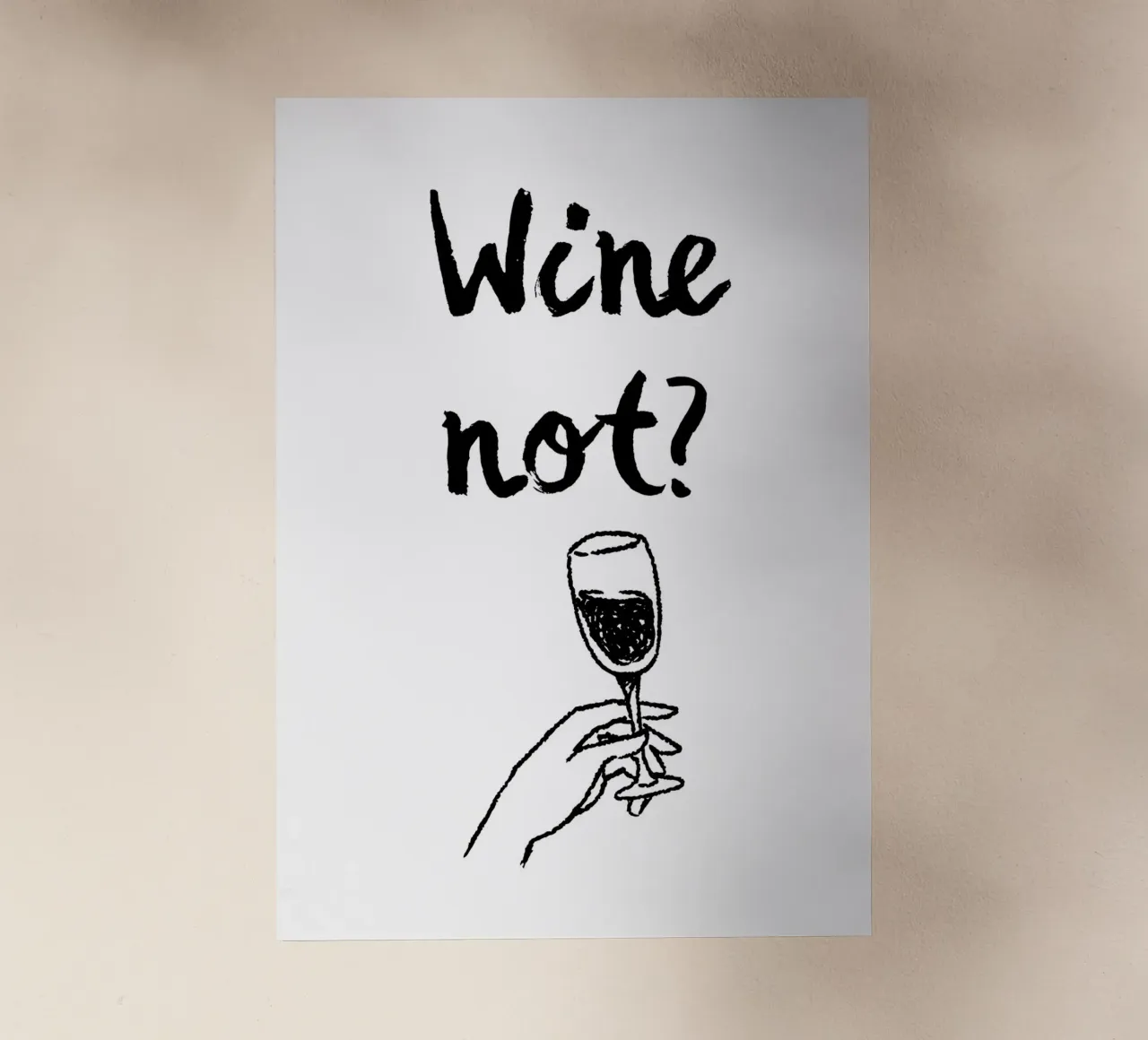Wine not? pellicola backlit da Quotes on walls