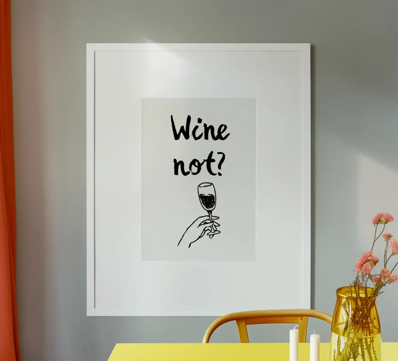 Wine not? carta hahnemühle da Quotes on walls