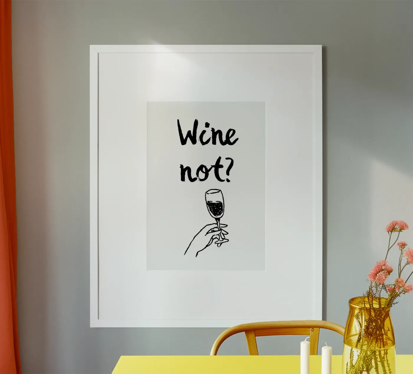 Wine not? poster da Quotes on walls