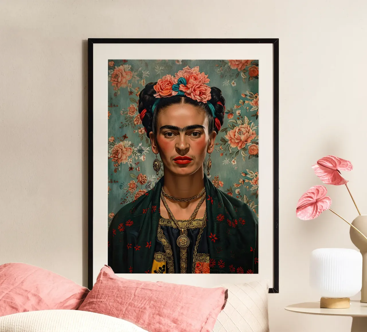 Frida Kahlo "Colors of the Heart" carta hahnemühle da Fantasias Florales