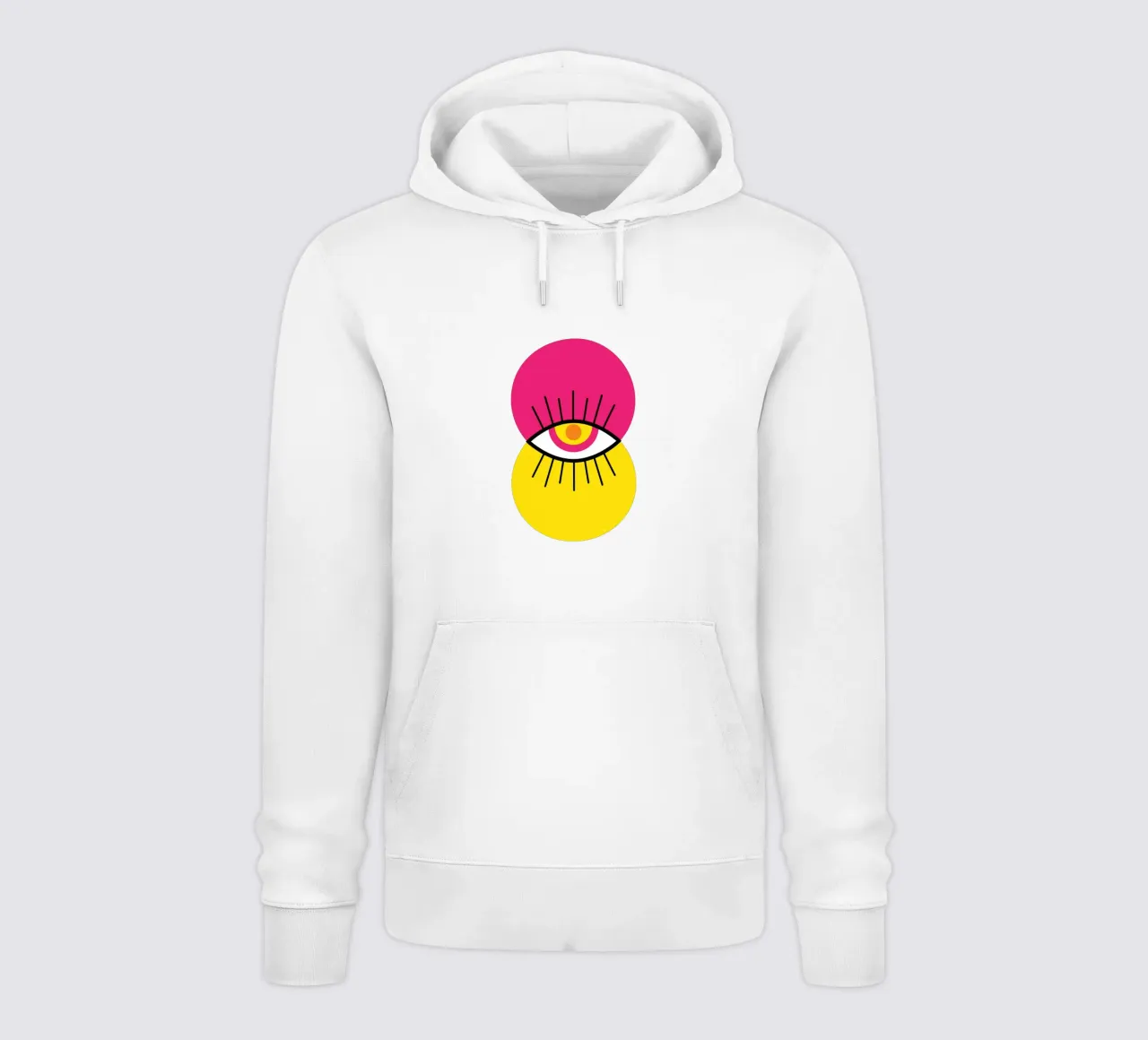 Malocchio astratto Mod felpa con cappuccio da Martina