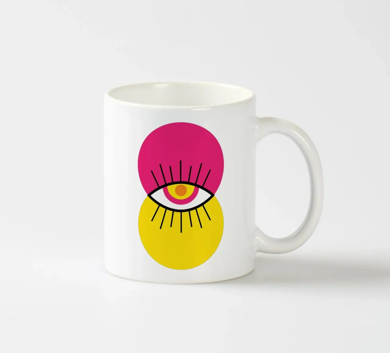 Malocchio astratto Mod tazza in ceramica da Martina