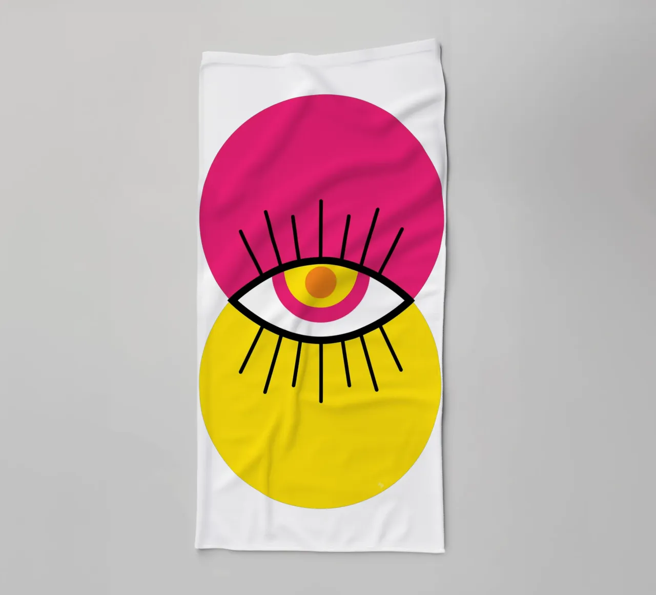 Abstract Mod boze oog badhanddoek van Martina