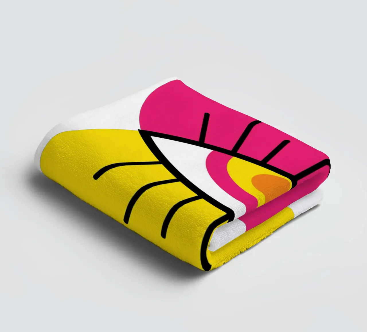 Abstract Mod boze oog badhanddoek van Martina