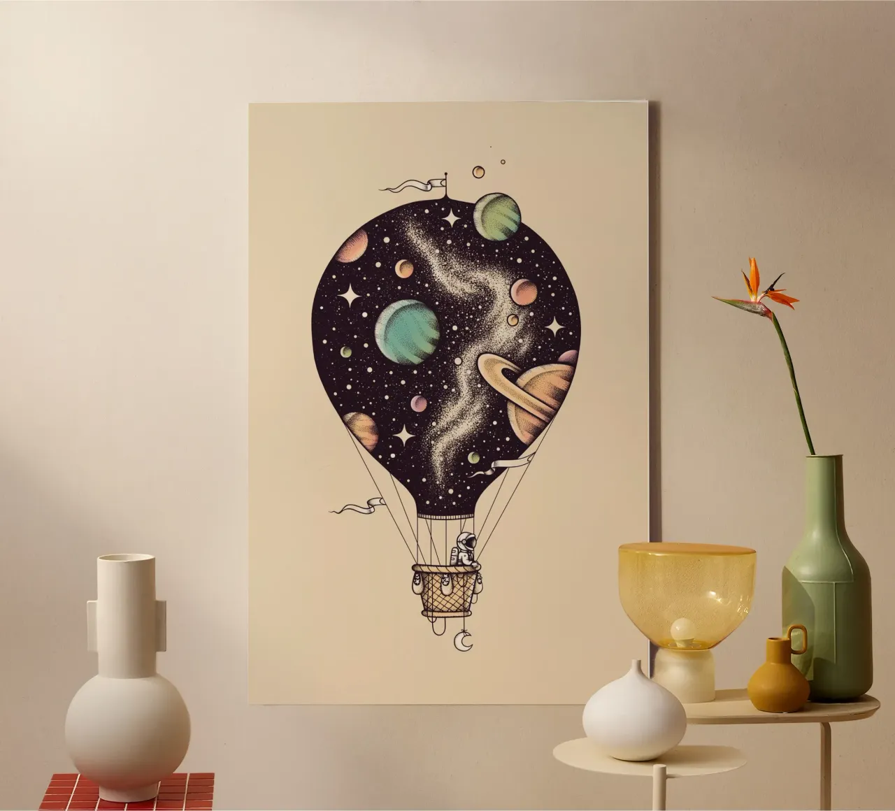 Enkel Dika - Interstellar Journey tela con Cornice a cassetta da The Artcircle