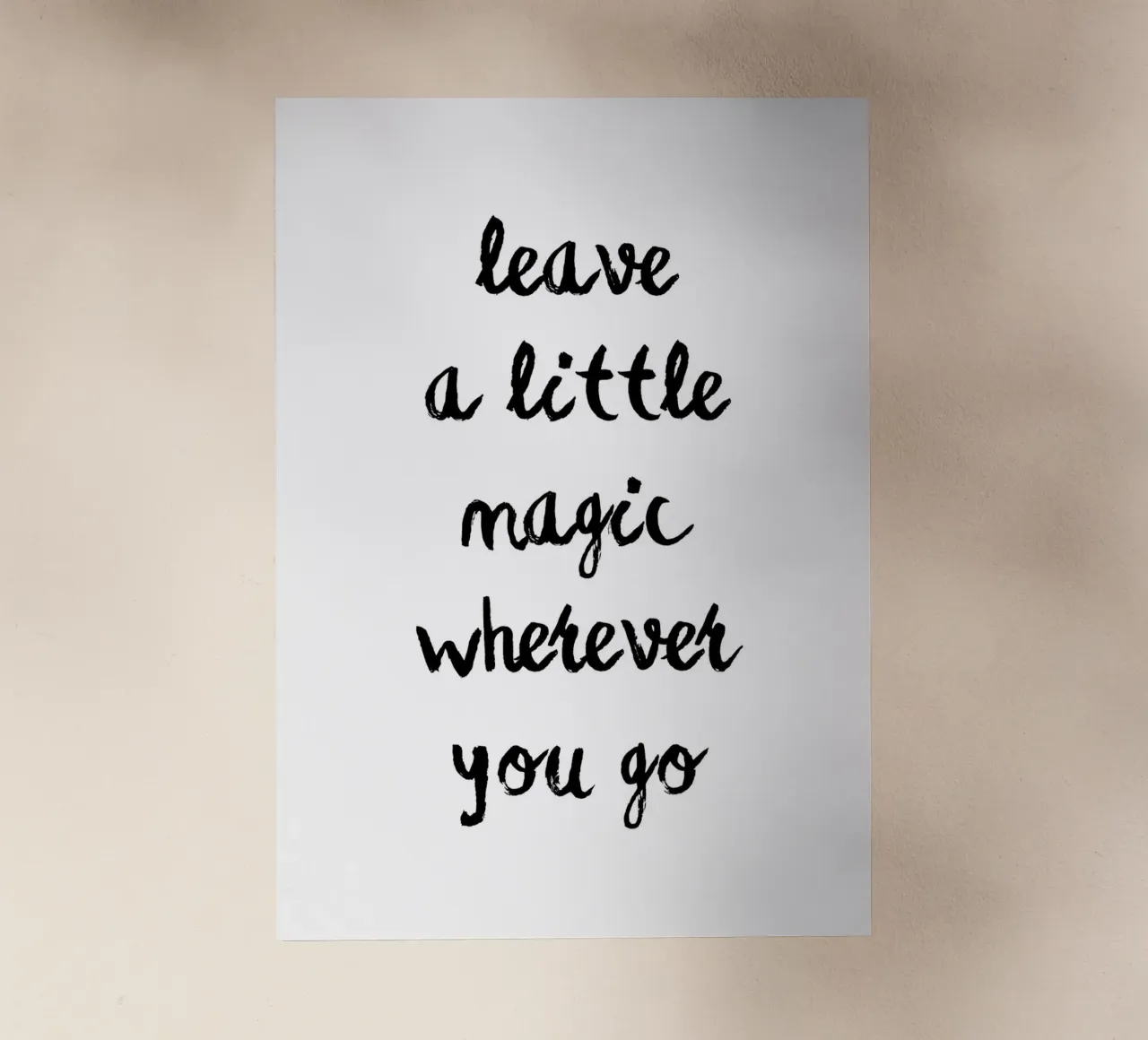 Leave a little magic wherever you go pellicola backlit da Quotes on walls