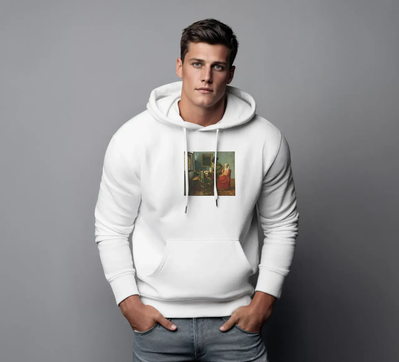 bere insieme a johannes vermeer felpa con cappuccio da walker shop