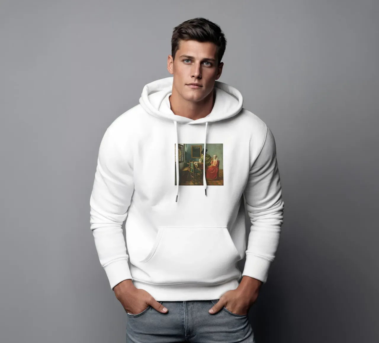 bere insieme a johannes vermeer felpa con cappuccio da walker shop