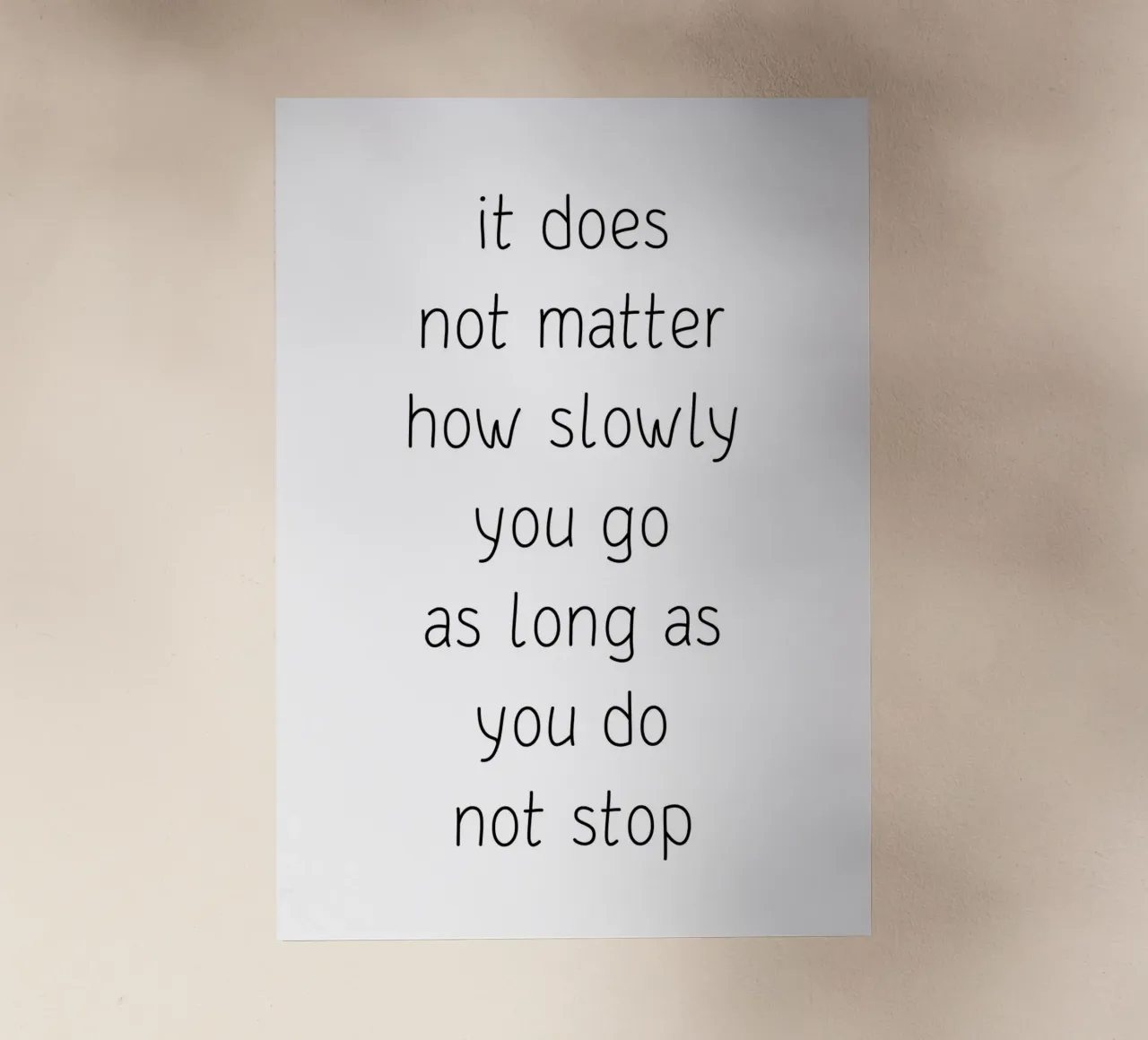 It does not matter how slowly you go pellicola backlit da Quotes on walls