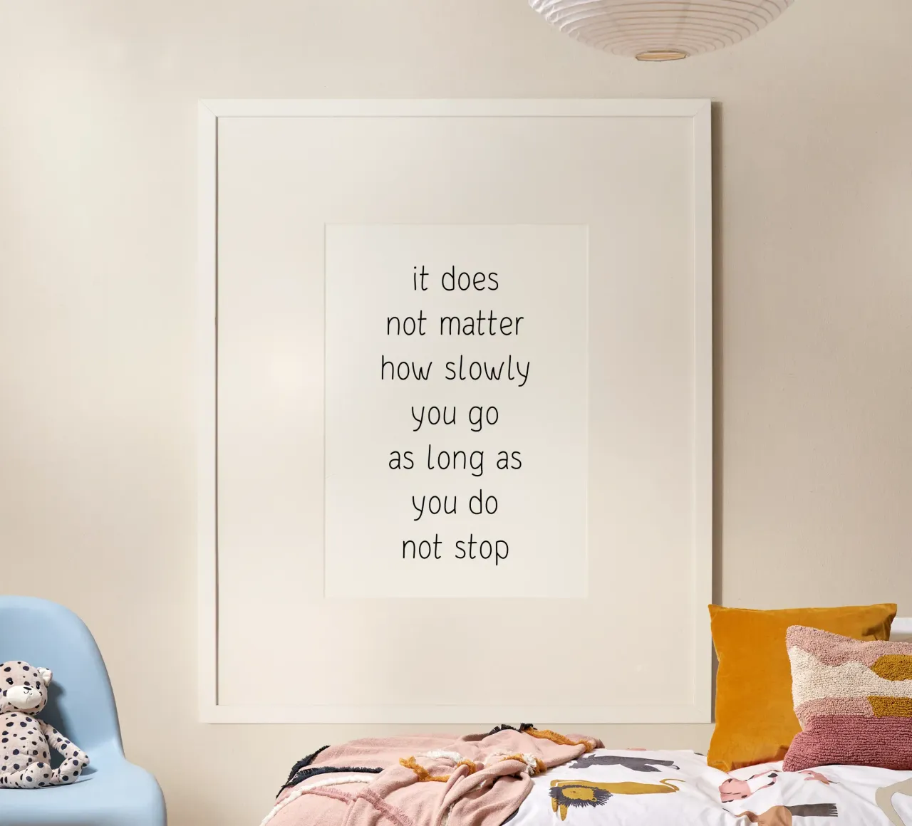 It does not matter how slowly you go carta hahnemühle da Quotes on walls