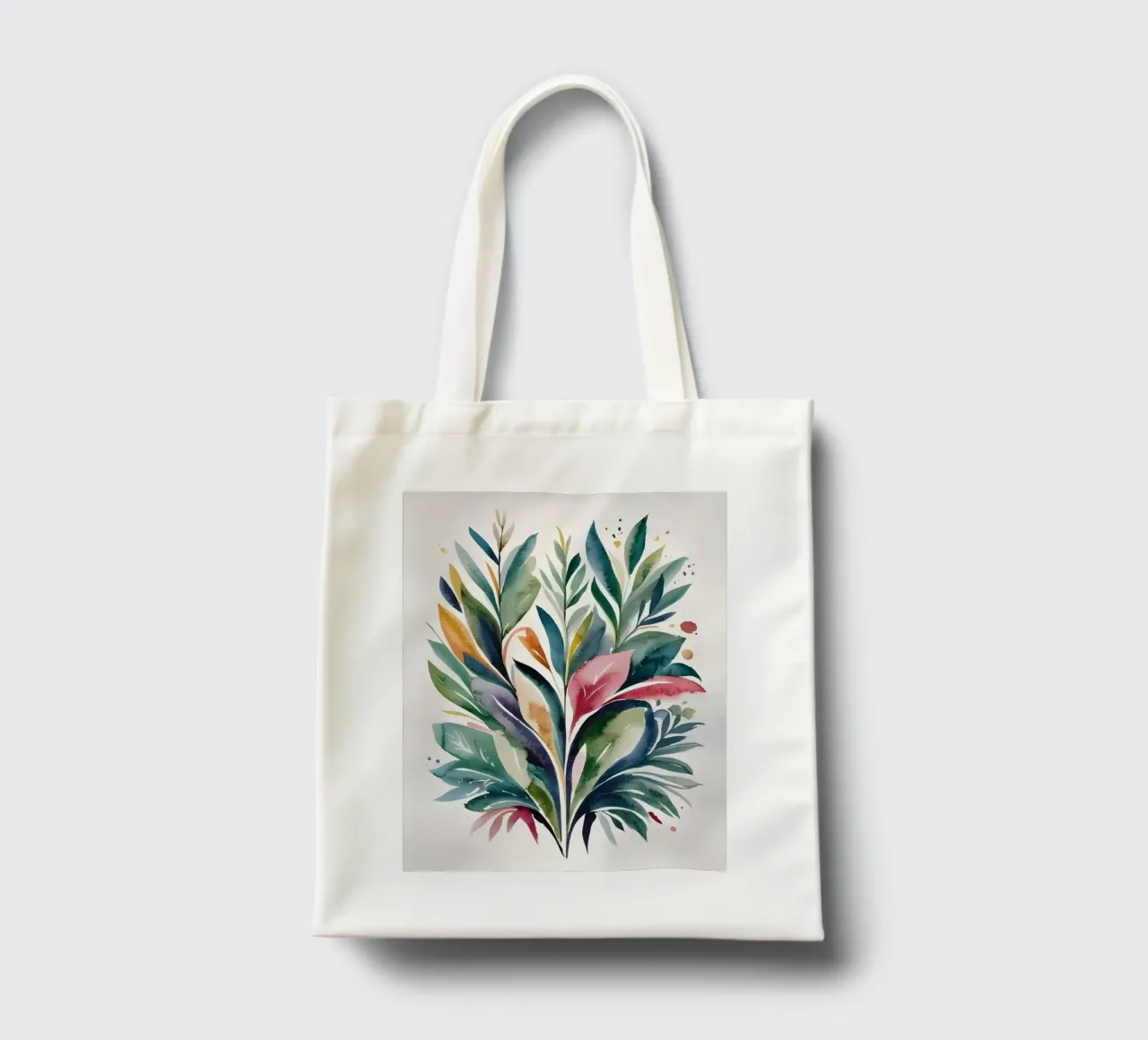 Acquerello botanico colorato borsa in juta da Artistic-shop