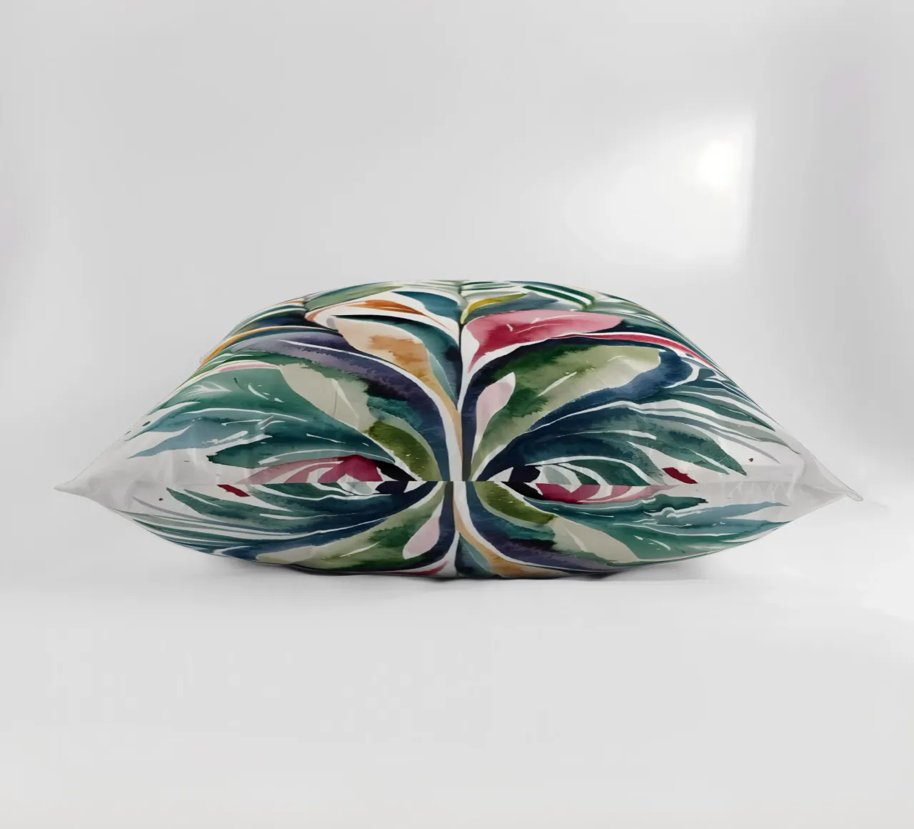Acquerello botanico colorato cuscino da Artistic-shop