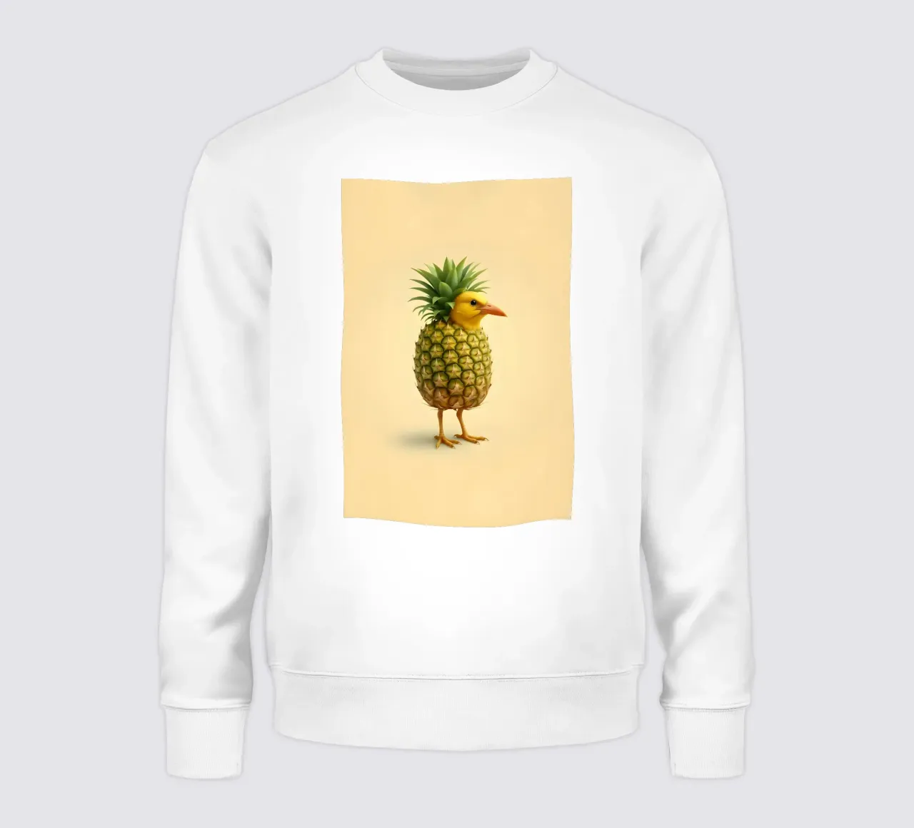 Ananas Bird Art - Design di frutta tropicale felpa da Fruit Fusion Creatures