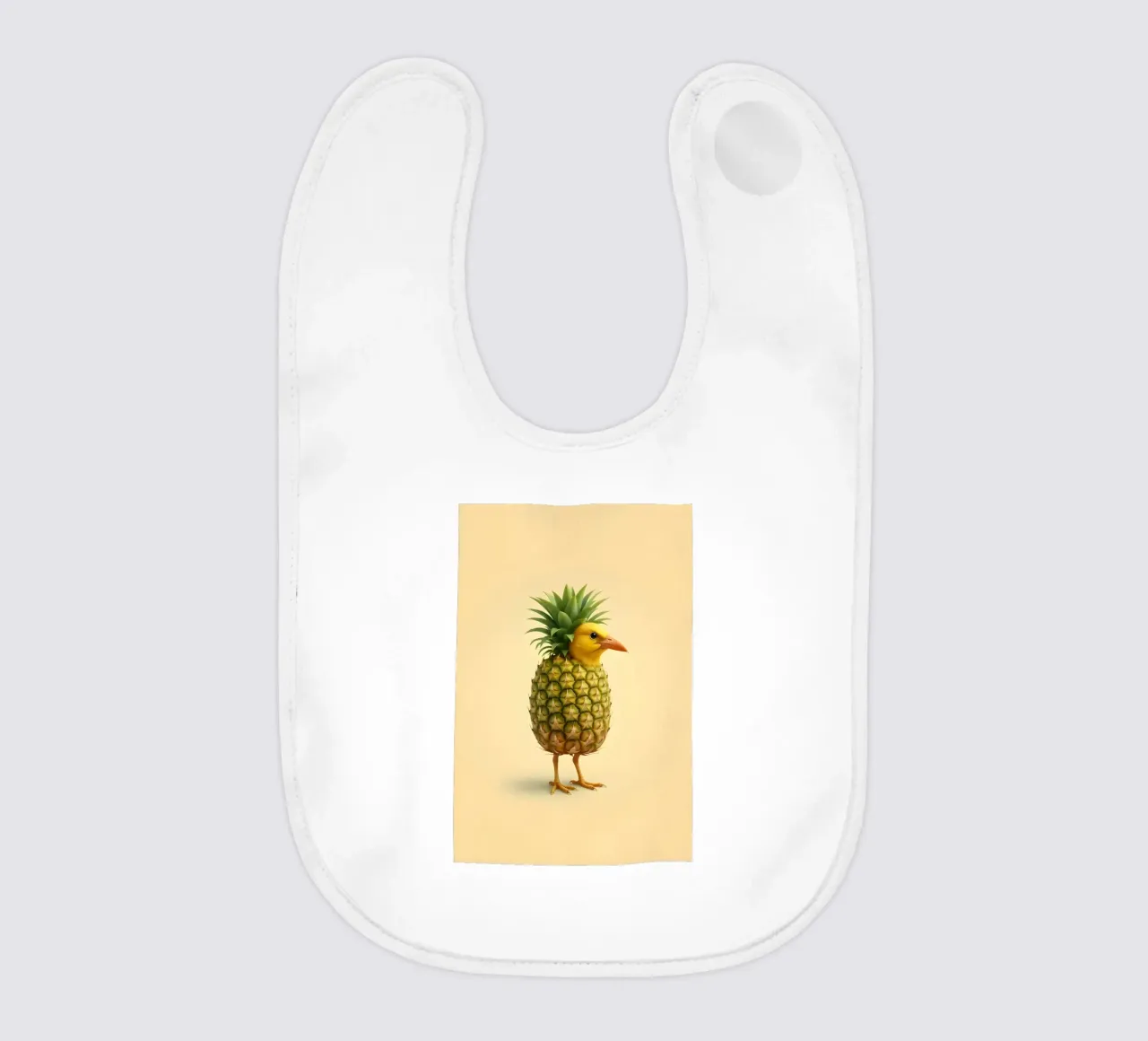 Ananas Bird Art - Design di frutta tropicale bavaglino da Fruit Fusion Creatures