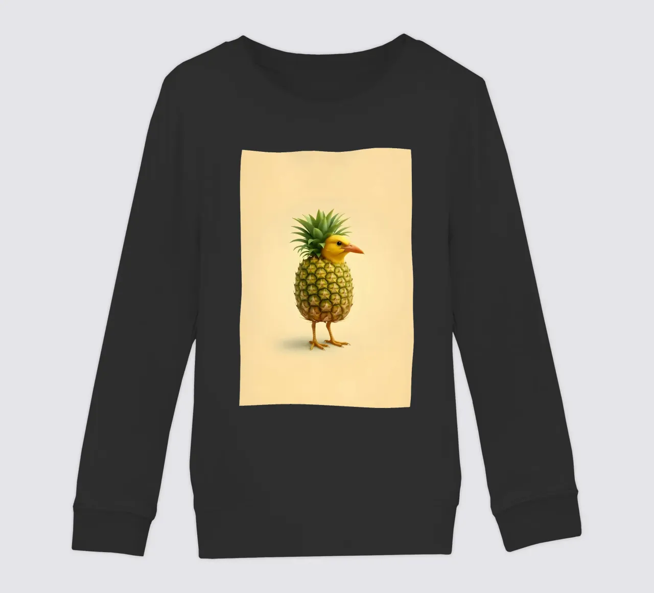 Ananas Bird Art - Design di frutta tropicale felpa bambino da Fruit Fusion Creatures