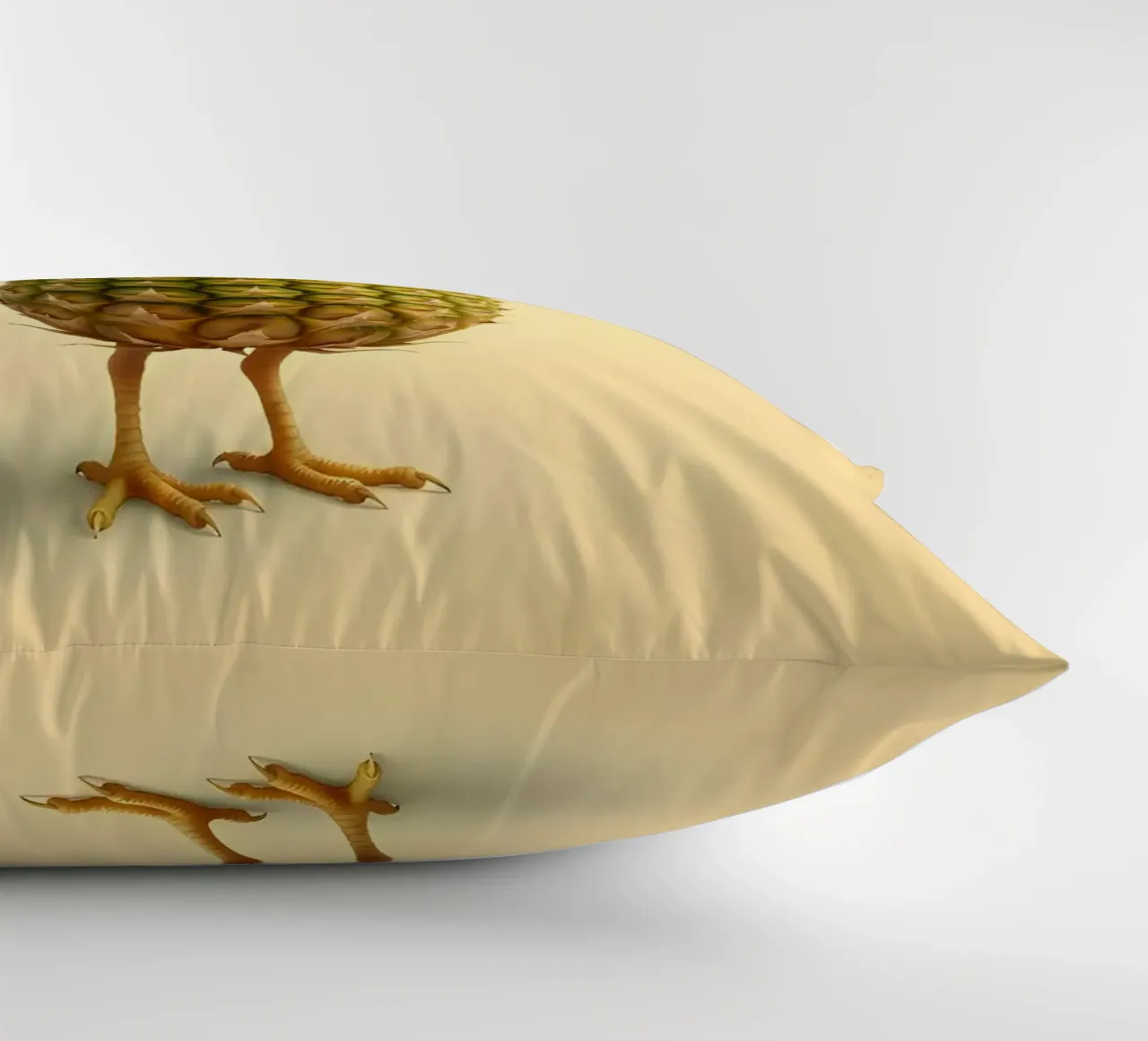 Ananas Bird Art - Design di frutta tropicale cuscino da Fruit Fusion Creatures