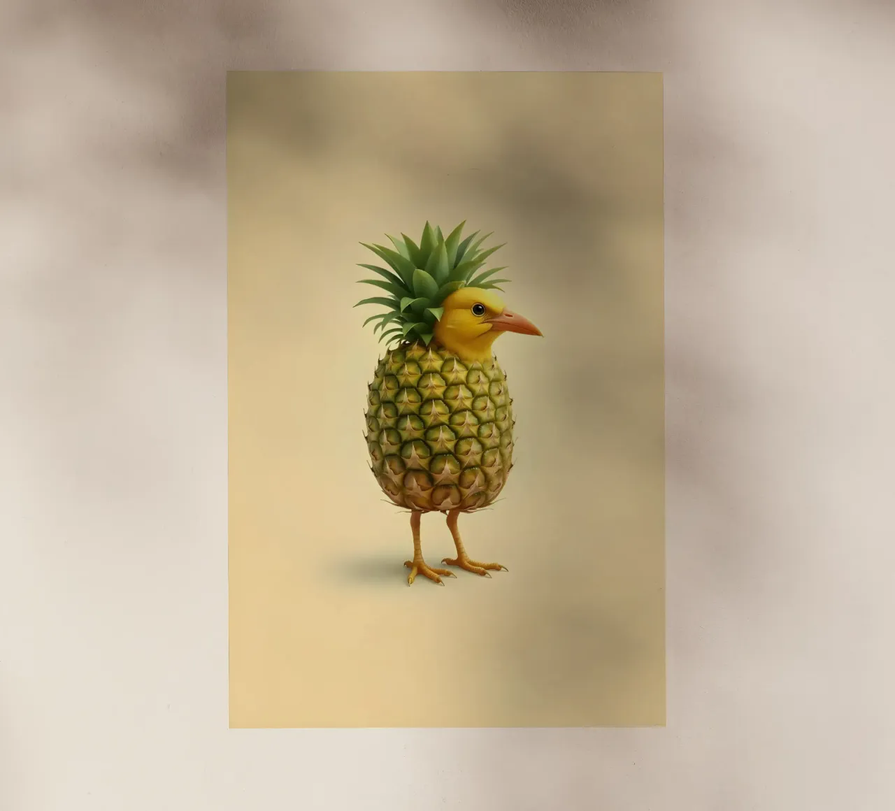 Ananas Bird Art - Design di frutta tropicale pellicola backlit da Fruit Fusion Creatures